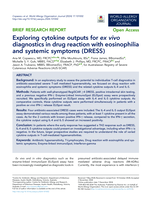 Exploring cytokine outputs for ex&nbsp;vivo diagnostics in drug reaction with eosinophilia and systemic symptoms (DRESS)