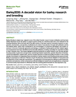 Barley2035: A decade vision on barley research and breeding