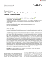 A Novel Hybrid Algorithm for Solving Economic Load Dispatch in Power Systems