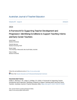 A Framework for Supporting Teacher Development and Progression: Identifying Conditions to Support Teaching Interns and Early Career Teachers