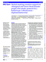Mailed smoking cessation support for Aboriginal and Torres Strait Islander people who smoke: protocol for a hybrid type 1 effectiveness – implementation trial