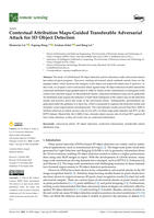 Contextual Attribution Maps-Guided Transferable Adversarial Attack for 3D Object Detection