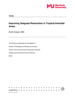 Improving Seagrass Restoration in Tropical Intertidal Areas