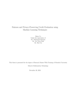 Fairness and privacy-preserving credit evaluation using machine learning techniques