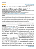 The Mendelian pea pan-plastome: insights into genomic structure, evolutionary history, and genetic diversity of an essential food crop