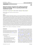 High levels of genetic connectivity in the corallivorous gastropod Drupella cornus (Rӧding, 1798) in an expanding latitudinal range along Western Australia