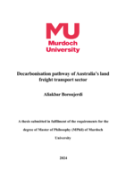 Decarbonisation pathway of Australia’s land freight transport sector