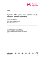 Separation of fine-grained zircon and rutile: a study of flotation chemistry and kinetics