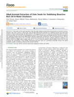 Alkali-Assisted Extraction of Date Seeds for Stabilizing Bioactive-Rich Oil-in-Water Emulsions