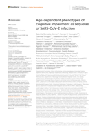 Age-dependent phenotypes of cognitive impairment as sequelae of SARS-CoV-2 infection
