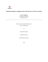 Potassium leaching in cropping systems with reference to Western Australia