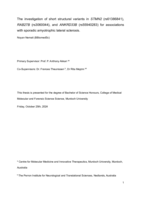The investigation of short structural variants in STMN2 (rs61386841), RAB27B (rs3060044), and ANKRD33B (rs55940283) for associations with sporadic amyotrophic lateral sclerosis