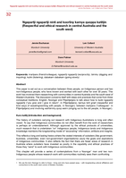 Ngapartji ngapartji ninti and koorliny karnya quoppa katitjin (Respectful and ethical research in central Australia and the south west)
