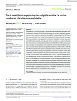 Total meat (flesh) supply may be a significant risk factor for cardiovascular diseases worldwide