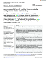 Are men treated differently in clinical placements during nursing studies? A cross-sectional study