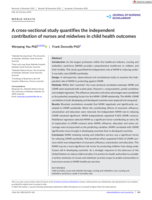 A cross‐sectional study quantifies the independent contribution of nurses and midwives in child health outcomes