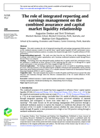 The role of integrated reporting and earnings management on the combined assurance and capital market liquidity relationship