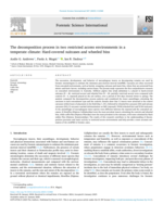 The decomposition process in two restricted access environments in a temperate climate: hard-covered suitcases and wheeled bins