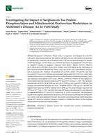Investigating the Impact of Sorghum on Tau Protein Phosphorylation and Mitochondrial Dysfunction Modulation in Alzheimer’s Disease: An In Vitro Study