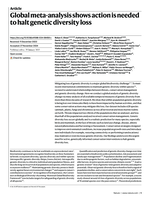 Global meta-analysis shows action is needed to halt genetic diversity loss