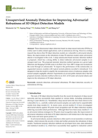 Unsupervised Anomaly Detection for Improving Adversarial Robustness of 3D Object Detection Models