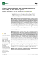 Effects of Microbes on Insect Host Physiology and Behavior Mediated by the Host Immune System