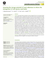 Assessing the storage potential of seed collections to inform the management of wild species seed banks