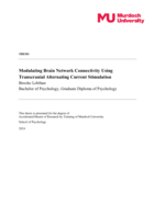 Modulating Brain Network Connectivity Using Transcranial Alternating Current Stimulation