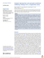 Assisted reproduction and perinatal emotional wellbeing: findings from a longitudinal study
