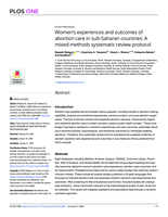 Women's experiences and outcomes of abortion care in sub-Saharan countries: A mixed methods systematic review protocol