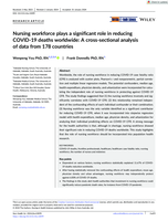 Nursing workforce plays a significant role in reducing COVID-19 deaths worldwide: A cross-sectional analysis of data from 178 countries