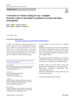 Correction to: Science losing its way: examples from the realm of microbial N2-fixation in cereals and other non-legumes