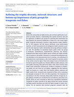 Refining the trophic diversity, network structure, and bottom‐up importance of prey groups for temperate reef fishes
