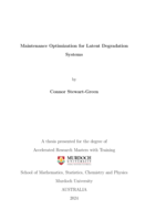 Maintenance Optimization for Latent Degradation Systems