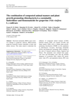 The combination of composted animal manure and plant growth-promoting rhizobacteria is a sustainable biofertilizer and bionematicide for grapevine (Vitis vinifera L.) cultivars