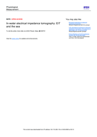 In-water electrical impedance tomography: EIT and the sea