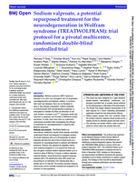 Sodium valproate, a potential repurposed treatment for the neurodegeneration in Wolfram syndrome (TREATWOLFRAM): trial protocol for a pivotal multicentre, randomised double-blind controlled trial