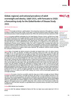 Global, regional, and national prevalence of adult overweight and obesity, 1990–2021, with forecasts to 2050: a forecasting study for the Global Burden of Disease Study 2021