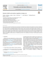 Emotion beliefs and emotion regulation strategy use