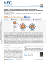 Organic–Inorganic Multilayer Microcarriers with Superior Mechanical Properties for Potential Active Delivery in Fast-Moving Consumer Goods