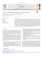 Review of unmanned ground vehicles for PV plant inspection