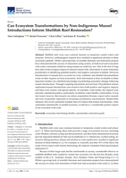 Can Ecosystem Transformations by Non-Indigenous Mussel Introductions Inform Shellfish Reef Restoration?