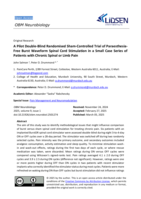 A Pilot Double-Blind Randomised Sham-Controlled Trial of Paraesthesia-Free Burst Waveform Spinal Cord Stimulation in a Small Case Series of Patients with Chronic Spinal or Limb Pain