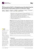 The Essentials of PgPG1, a Polygalacturonase-Encoding Gene for the Invasion of Pyrenophora graminea to Hordeum vulgare