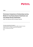 Performance Comparisons of Existing Deep-Learning Models for Crop Disease Species Classification and Crop Disease Severity Classification