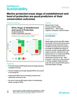 Marine protected areas stage of establishment and level of protection are good predictors of their conservation outcomes