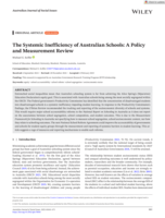 The Systemic Inefficiency of Australian Schools: A Policy and Measurement Review