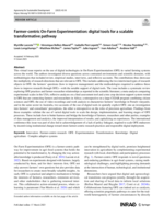 Farmer-centric On-Farm Experimentation: digital tools for a scalable transformative pathway