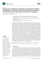 Management of Bleeding, Thrombotic and Pregnancy-Related Complications in Women with Myeloproliferative Neoplasms: A Case-Based Review Focusing on Sex-Specific Challenges