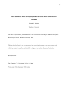 Voices and Schema Modes: Investigating the Role of Schema Modes in Voice Hearers’ Experience
